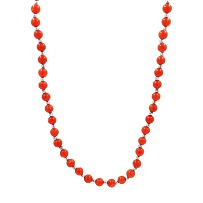 Fatone Women's Necklace  Sd9138 In Red