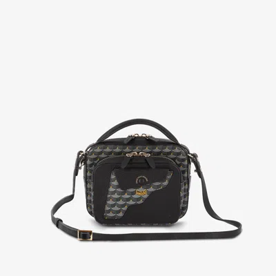 Fauré Le Page Calibre Soft Bag 20 In Canvas & Leather In Powder Black