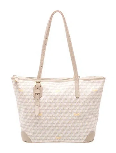 Pre-owned Fauré Le Page Daily Battle Zip Tote Bag 27 In Neutral