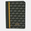 Fauré Le Page Green Coated Canvas And Leather Bifold Card Case In Green