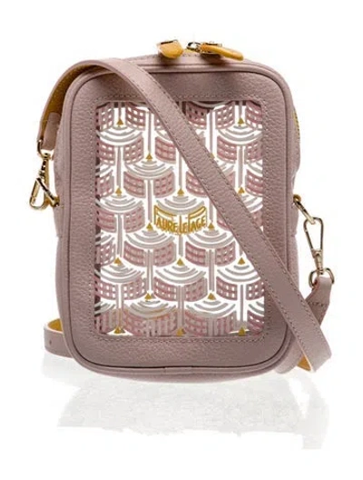 Pre-owned Fauré Le Page Leather Crossbody Bag In Pink