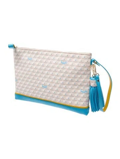 Pre-owned Fauré Le Page Leather Pochette 2024 In Neutral