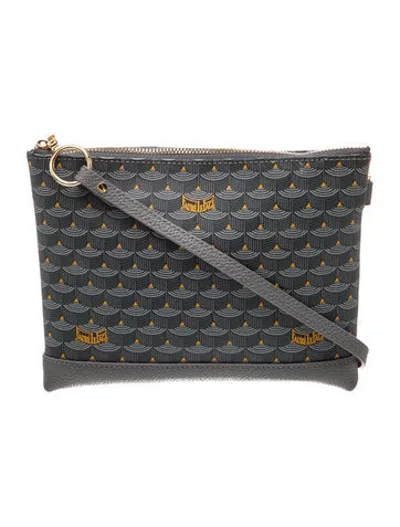 Pre-owned Fauré Le Page Pochette Zip 19 In Grey