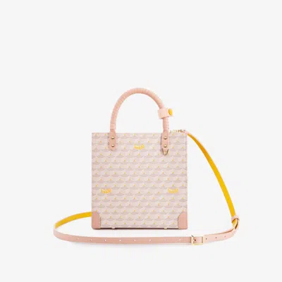 Fauré Le Page Take It Easy Bag In Canvas & Leather In Flpink