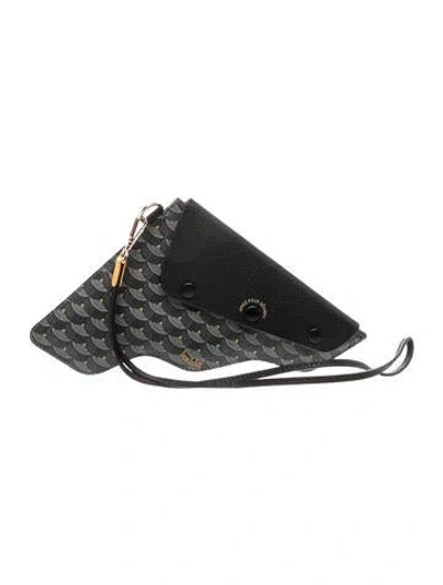 Pre-owned Fauré Le Page Toile Ecailles Le Page Calibre Pochette 22 In Gray