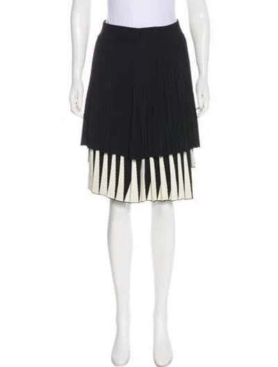 Pre-owned Fausto Puglisi 2017 Striped Skirt In Black