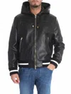 Fausto Puglisi Black Lined Leather Jacket In Black