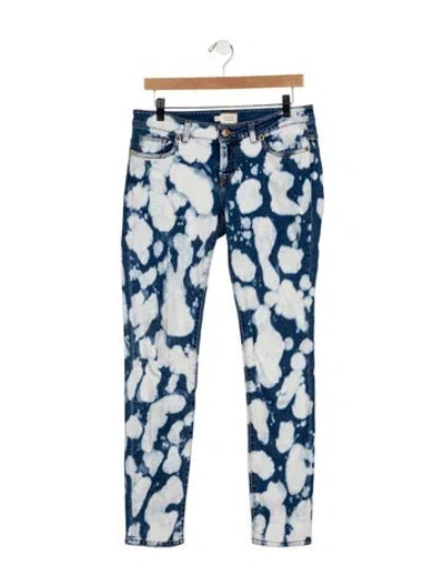 Pre-owned Fausto Puglisi Low-rise Skinny Leg Jeans In Blue