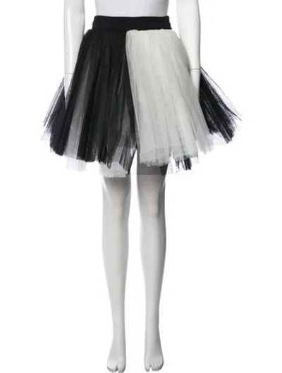 Pre-owned Fausto Puglisi Nylon Mini Skirt In Black