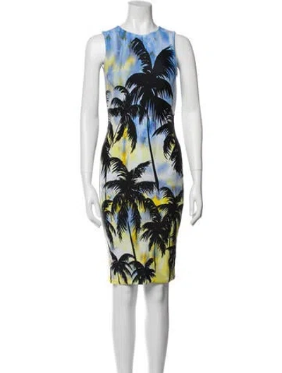 Pre-owned Fausto Puglisi Printed Knee-length Dress In Multi