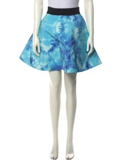 Pre-owned Fausto Puglisi Silk Knee-length Skirt In Blue