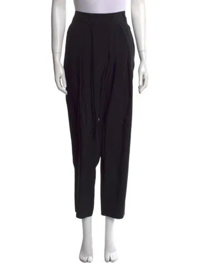 Pre-owned Fausto Puglisi Straight Leg Pants In Black
