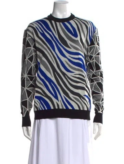 Pre-owned Fausto Puglisi Wool Animal Print Sweater W/ Tags In Multicolor
