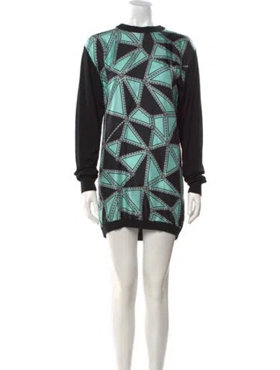 Pre-owned Fausto Puglisi Wool Mini Dress In Multi