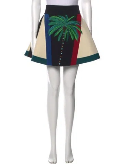 Pre-owned Fausto Puglisi Wool Mini Skirt In Neutral