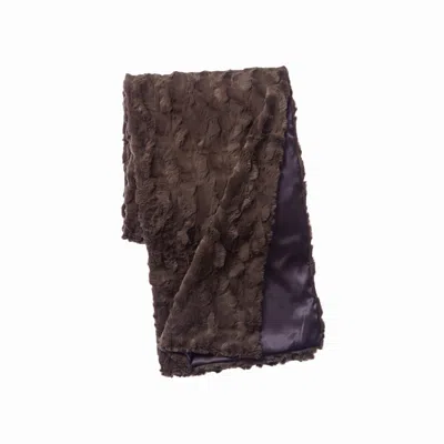 Faux Addict Luxury Faux Fur Oversized Throw In Brown