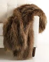 Faux Addict Raccoon Throw