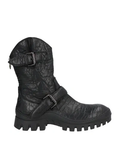 Fauzian Jeunesse Woman Ankle Boots Black Size 8 Leather