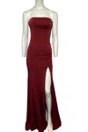 FAVIANA CLASSIC EVENING GOWN IN WINE
