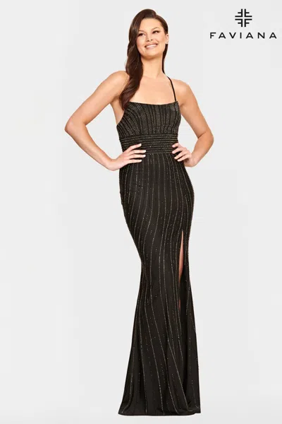Faviana S10806 Prom Fitted Formal Gown