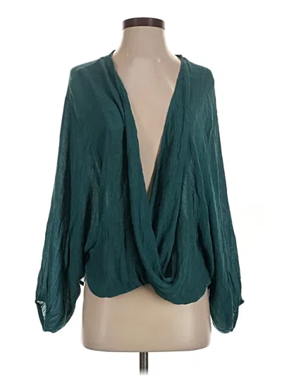 Pre-owned Favlux Fashion 3/4 Sleeve Blouse In Teal