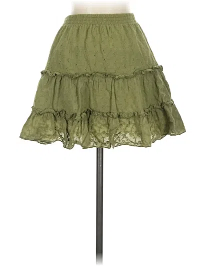 Pre-owned Favlux Fashion Casual Skirt In Green