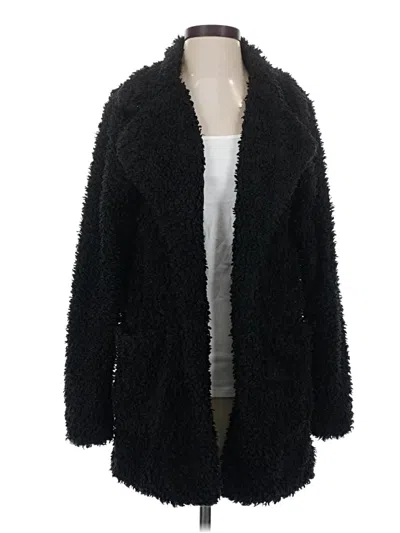Pre-owned Favlux Fashion Faux Fur Jacket In Black