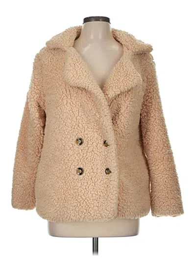Pre-owned Favlux Fashion Faux Fur Jacket In Tan