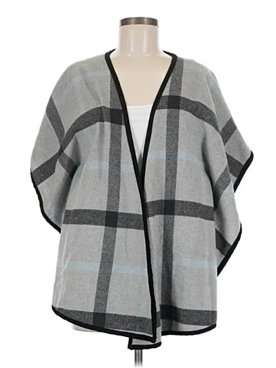 Pre-owned Favlux Fashion Poncho In Gray