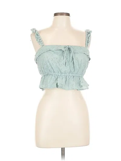 Pre-owned Favlux Fashion Sleeveless Blouse In Blue