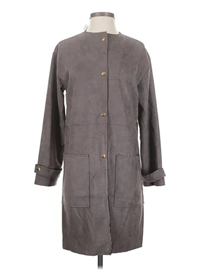 Favlux Fashion Trenchcoat In Gray