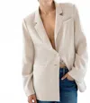 Favorite Daughter Alexis Long Sleeve Blazer In French Oak In Multi