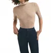 Favorite Daughter Amelia Mock Neck Top In Oatmeal Melange In Neutral