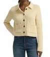 Favorite Daughter Annabel Collared Jacket In Moonbeam In Neutral