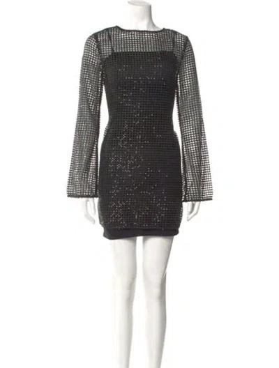 Pre-owned Favorite Daughter Bateau Neckline Mini Dress W/ Tags In Black