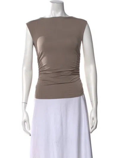 Pre-owned Favorite Daughter Bateau Neckline Sleeveless Top W/ Tags In Neutrals