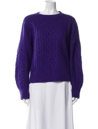 Pre-owned Favorite Daughter Bateau Neckline Sweater In Purple