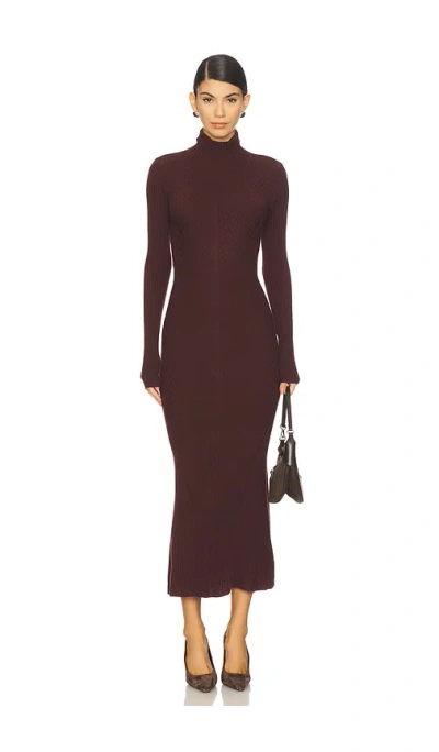 Favorite Daughter Be Your Girl Dress In Burgundy