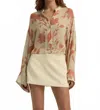 Favorite Daughter The Belle Of The Ball Sheer Button-up Shirt In Neutral