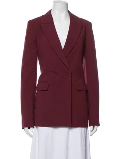 Pre-owned Favorite Daughter Blazer In Burgundy
