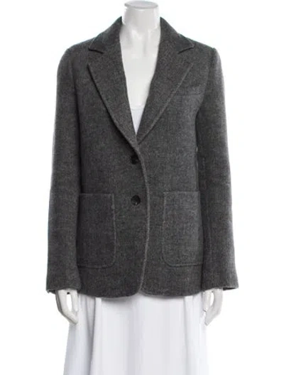 Pre-owned Favorite Daughter Blazer In Gray