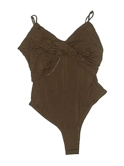 Pre-owned Favorite Daughter Bodysuit In Brown