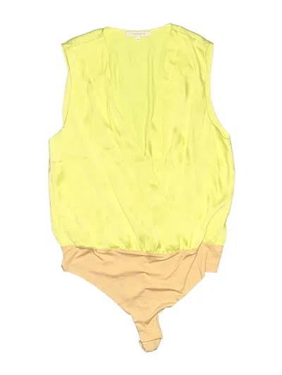 Pre-owned Favorite Daughter Bodysuit In Yellow