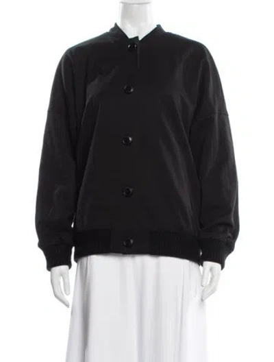 Pre-owned Favorite Daughter Bomber Jacket In Black