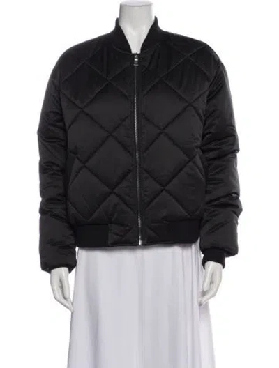 Pre-owned Favorite Daughter Bomber Jacket In Gray