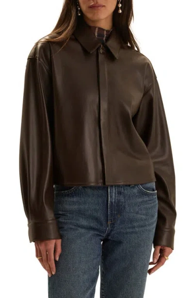 Favorite Daughter Brady Faux Leather Jacket In Multi