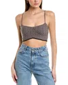 Favorite Daughter Cable Wool-blend Bra In Grey Multi