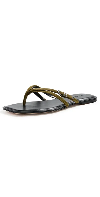 Favorite Daughter Cameron Sandals Lemongrass In Black