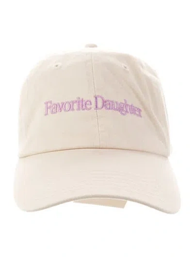 Pre-owned Favorite Daughter Canvas Embroidered Baseball Hat In Purple