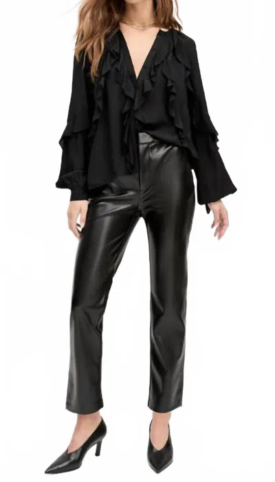 Favorite Daughter Carla Mid Rise Trouser In Raven In Multi